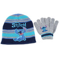 Textiel Trade Kids' Cozy Disney Stitch Winter Beanie and Gloves Set - 2-Piece Stretch Accessory for Boys, 13-14 Years, One Size, Ideal for School Mornings (Not Applicable for Other Ages)