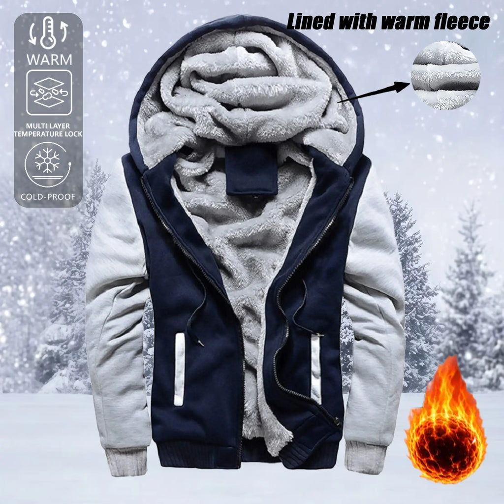 Women’S Winter Fleece-Lined Thick Sweatshirt, Casual Sportswear, Warm Outerwear Top, Hooded Sweatshirt, Winter Apparel