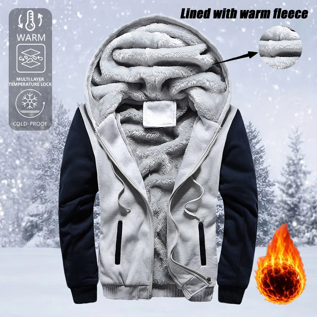 Women’S Winter Fleece-Lined Thick Sweatshirt, Casual Sportswear, Warm Outerwear Top, Hooded Sweatshirt, Winter Apparel